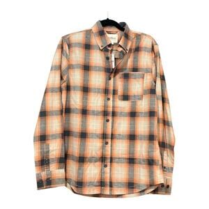 Upwest Flannel Men Small Orange NWT